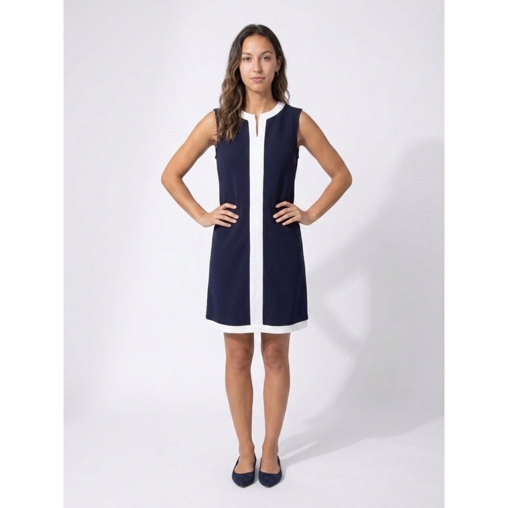 NWT Emery Rose Shift Dress in Navy & White / Perfect for Summer! / Size Med - Picture 2 of 7